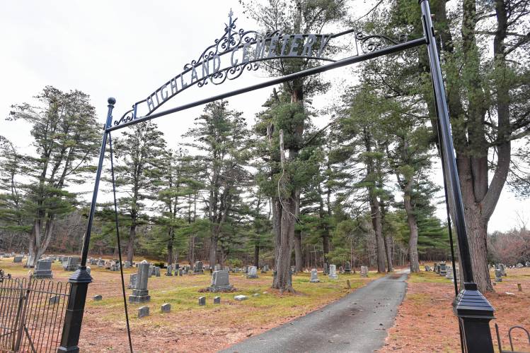 Highland Cemetery in Montague near Millers Falls.