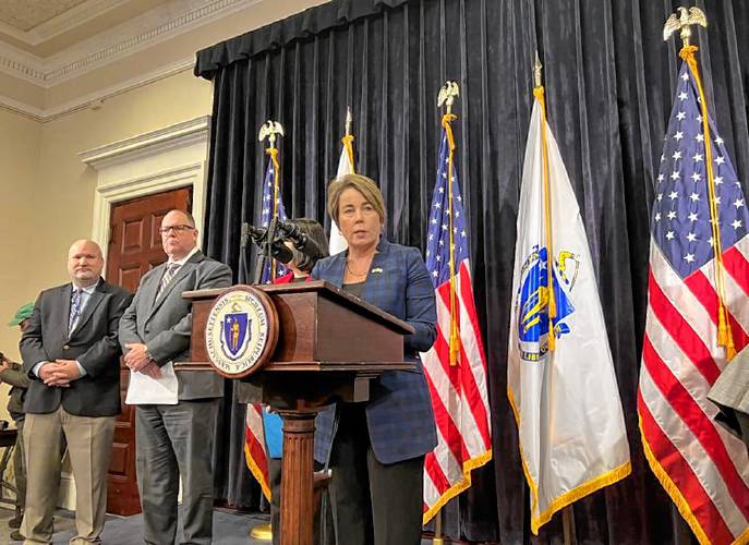 Gov. Maura Healey said a newly created State Police unit represents a new strategy for state officials to crack down on rising hate crimes.