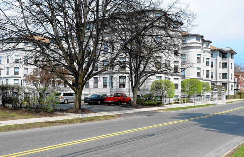 The Weldon apartment building on High Street in Greenfield.